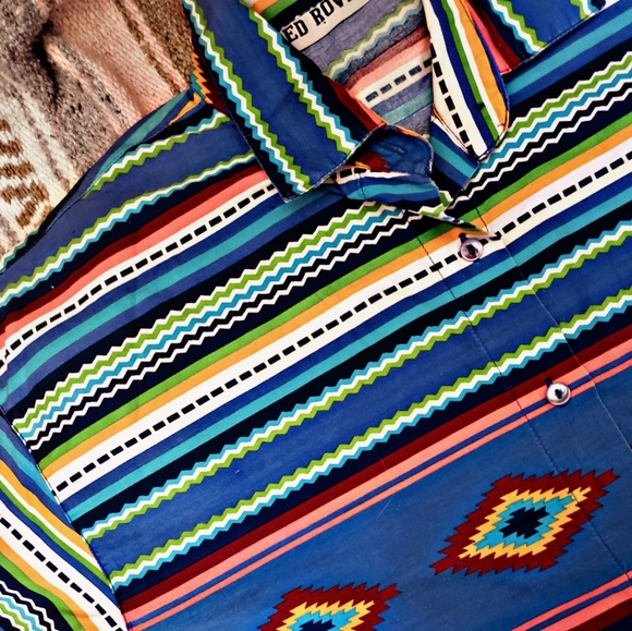 Red rover Tops - "RED ROVER" 80'S/90'S WESTERN SHIRT - TRIBAL